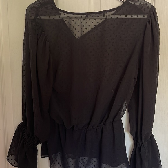 Mesh black top! Chiffon material - Picture 4 of 4